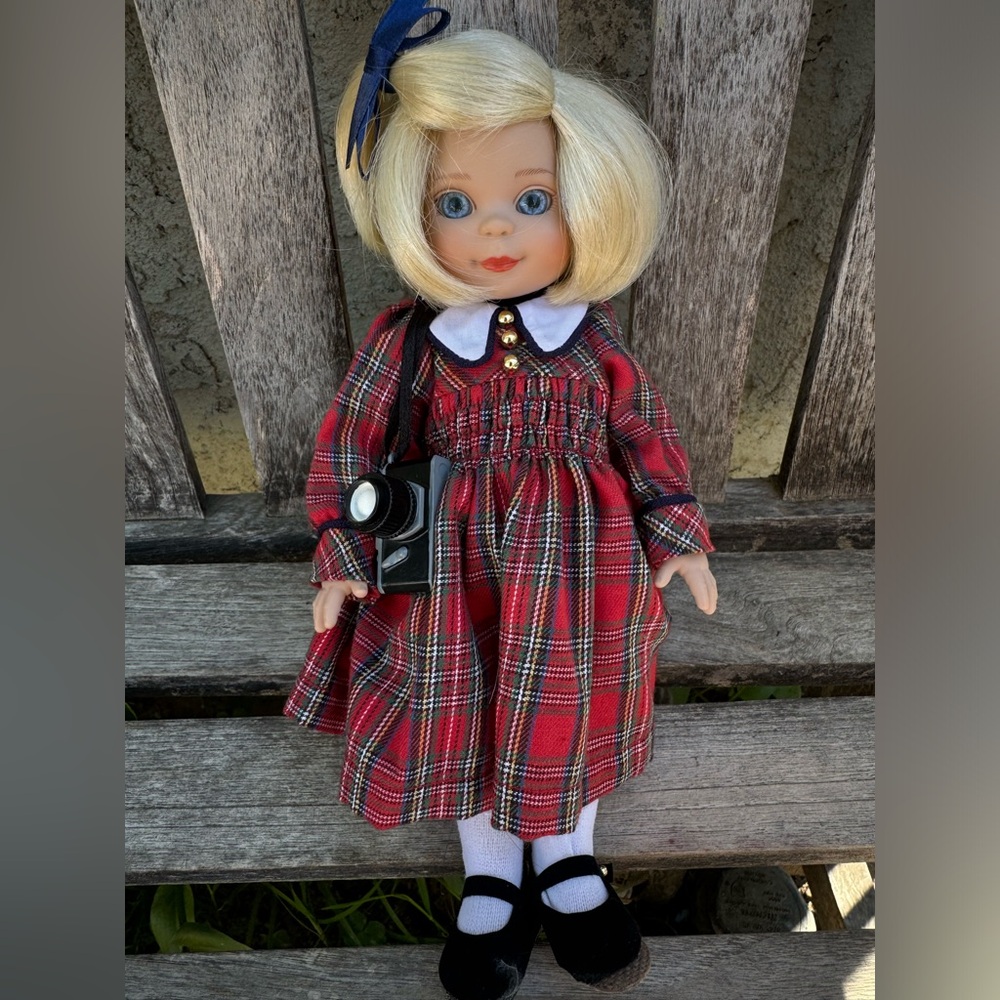 Tonner Doll Blonde Short Hair Blue Eyes Vintage Red Plaid 2000 Betsy Mccall USA